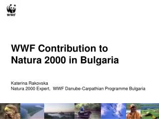 WWF Contribution to Natura 2000 in Bulgaria