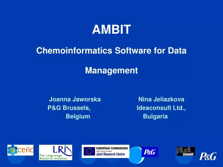 ambit chemoinformatics software for data management