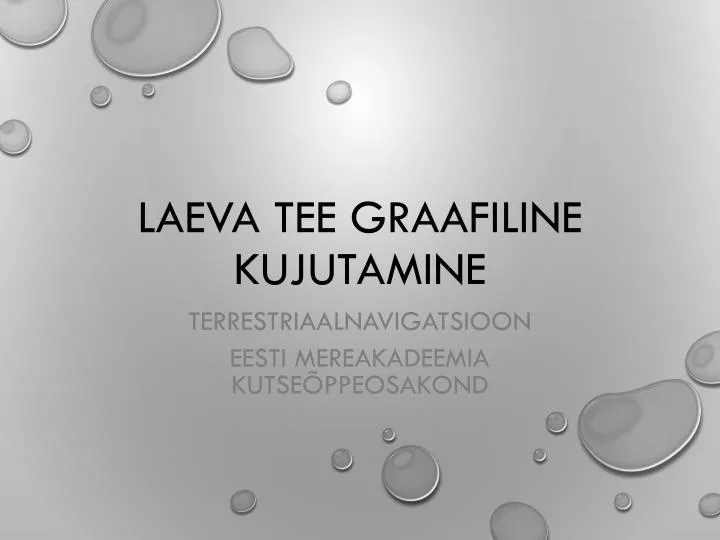 laeva tee graafiline kujutamine