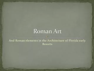 Roman Art