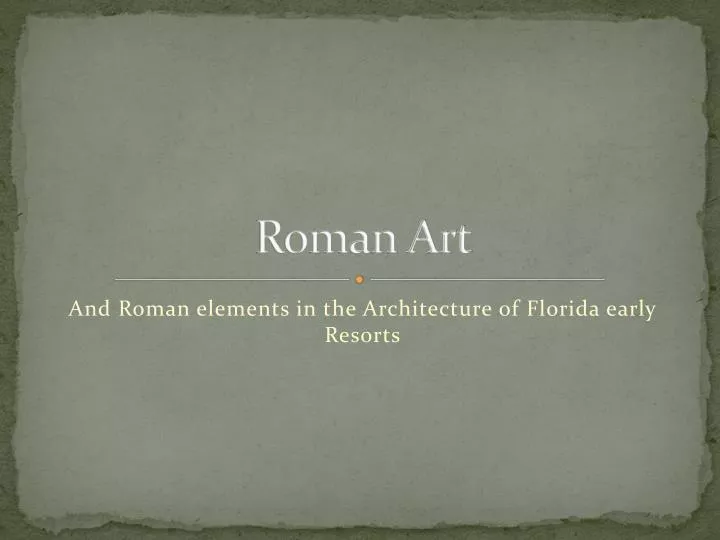 roman art