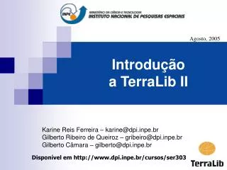 introdu o a terralib ii