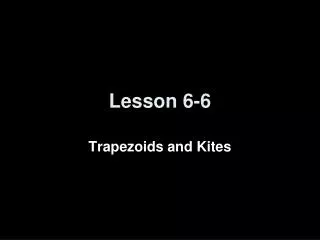 Lesson 6-6