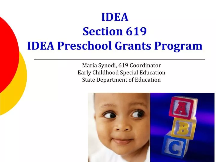 idea section 619 idea preschool grants program