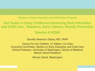 Section on Early Education and Child Care Program