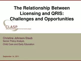 The Relationship Between Licensing and QRIS: Challenges and Opportunities