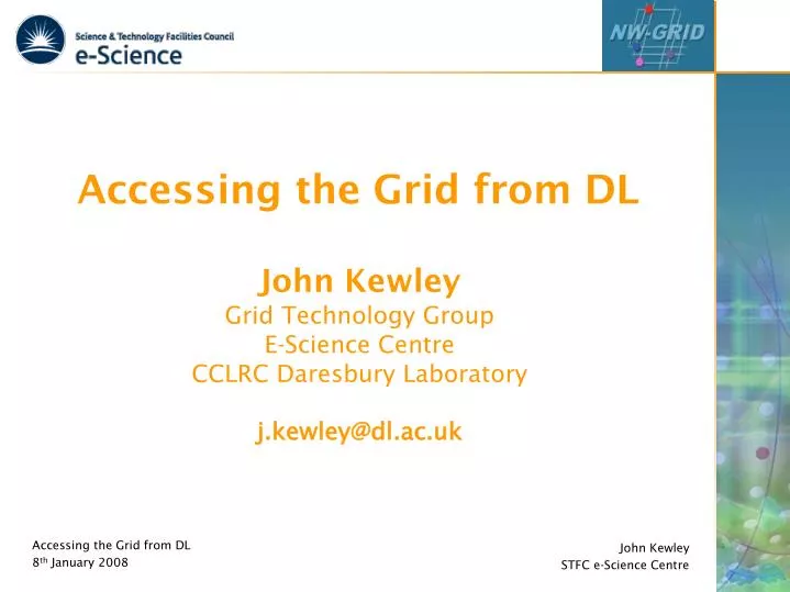 accessing the grid from dl