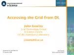 Accessing the Grid from DL - slide 1