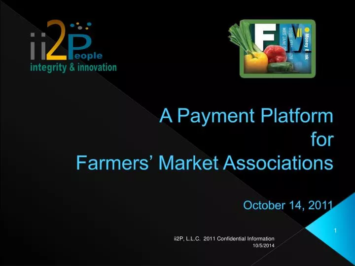 a payment platform for farmers market associations october 14 2011