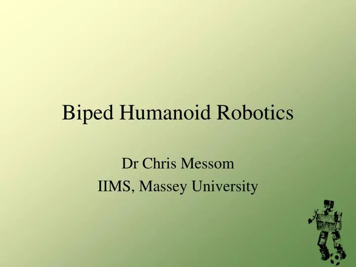 biped humanoid robotics