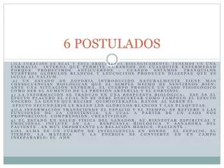 6 postulados