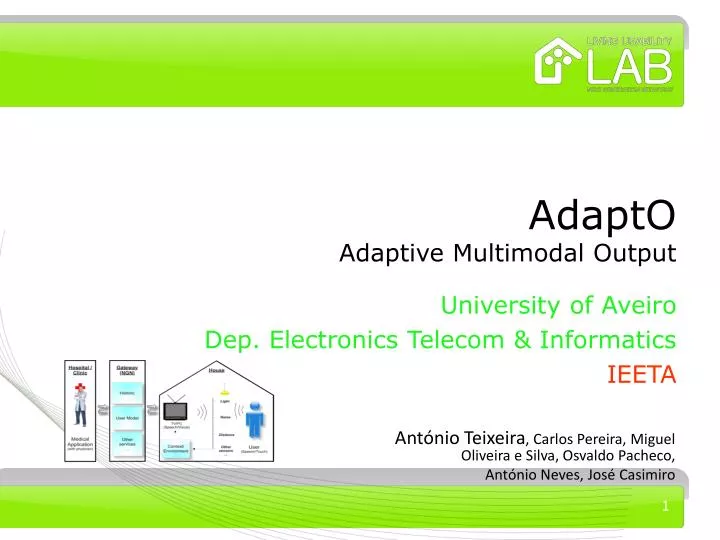 adapto adaptive multimodal output