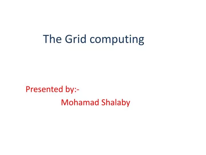 the grid computing