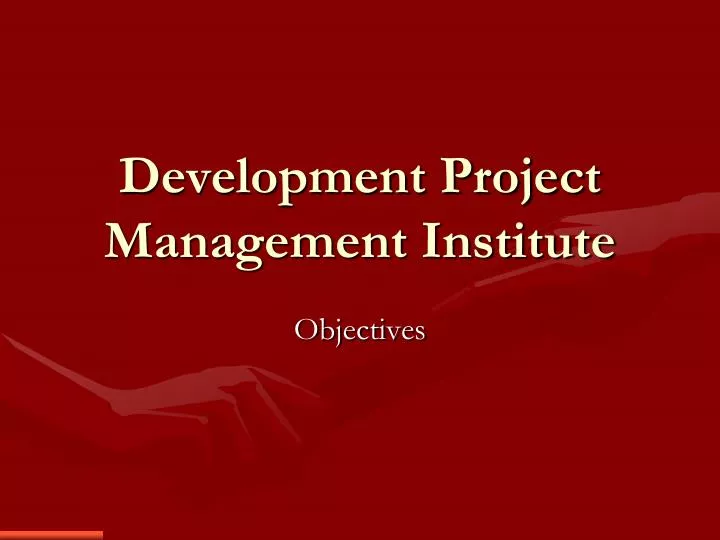 development project management institute