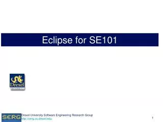 Eclipse for SE101