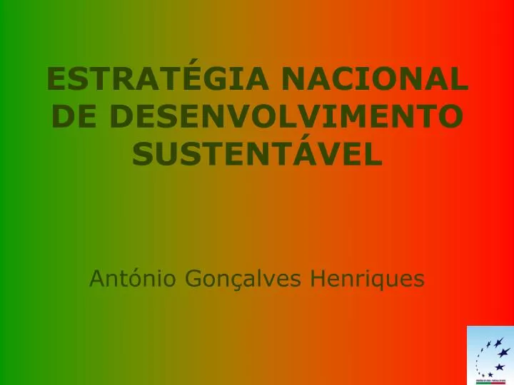 estrat gia nacional de desenvolvimento sustent vel