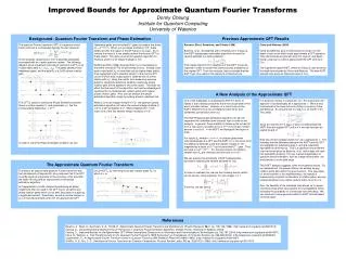 Improved Bounds for Approximate Quantum Fourier Transforms