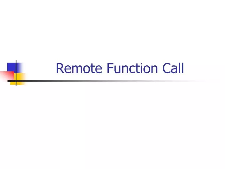 remote function call
