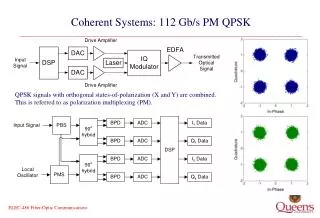 Coherent Systems: 112 Gb/s PM QPSK