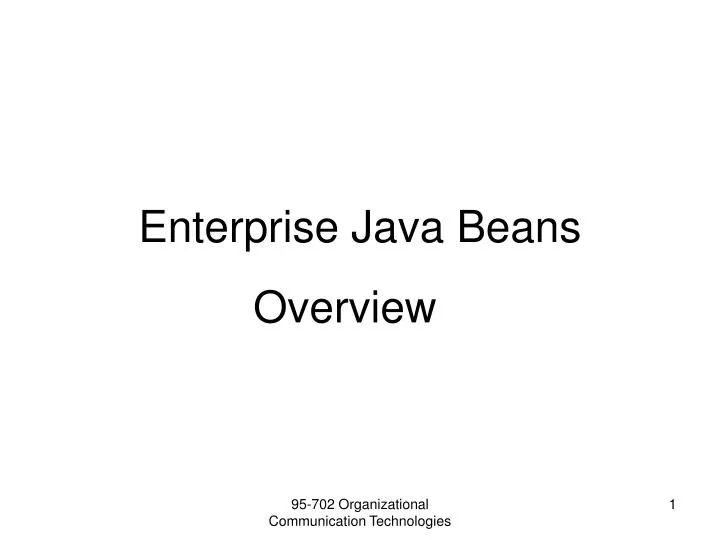 enterprise java beans