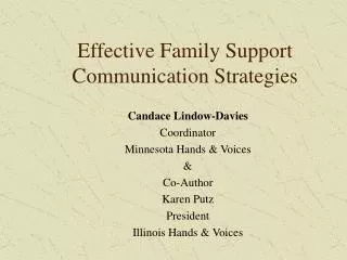 Effective Family Support Communication Strategies
