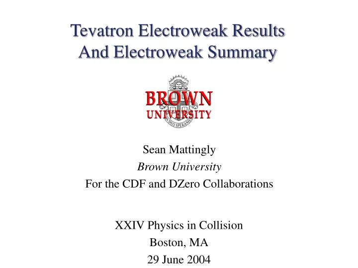 tevatron electroweak results and electroweak summary