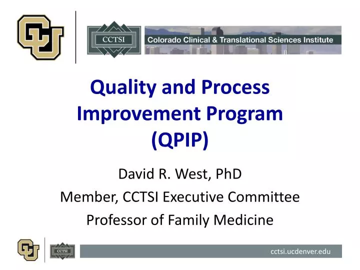 quality and process improvement program qpip