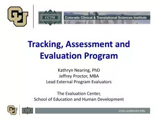 Tracking, Assessment and Evaluation Program