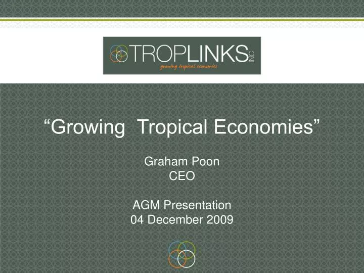 growing tropical economies