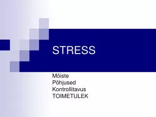 stress