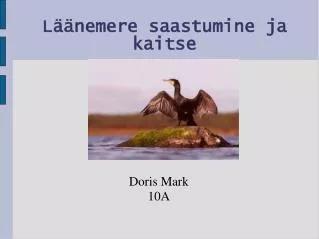 l nemere saastumine ja kaitse
