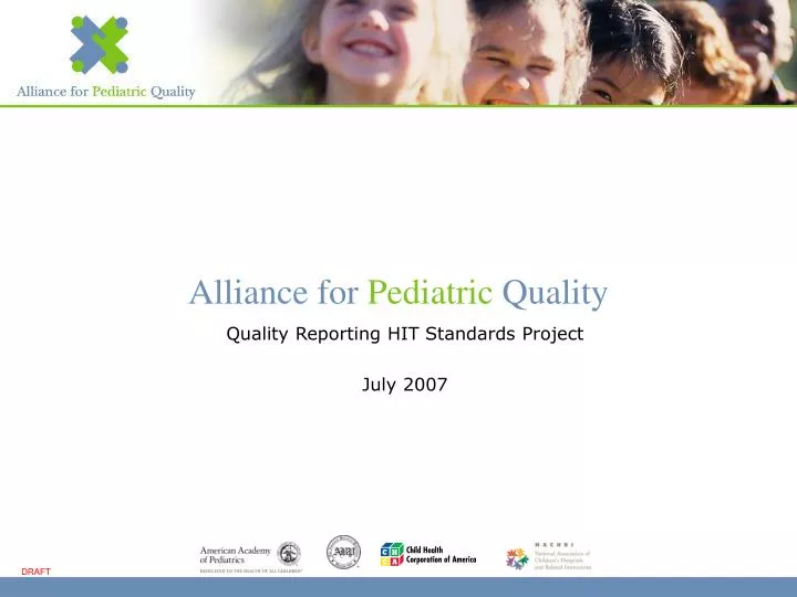 quality reporting hit standards project july 2007