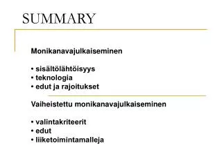 summary
