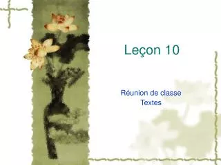 le on 10