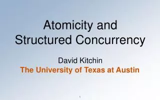 Atomicity and Structured Concurrency