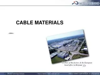 CABLE MATERIALS