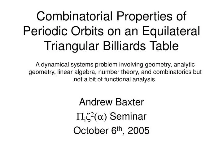 combinatorial properties of periodic orbits on an equilateral triangular billiards table