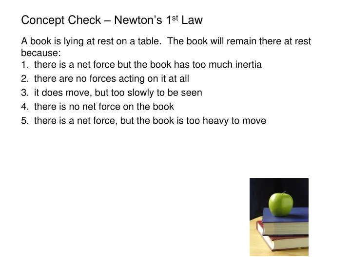 concept check newton s 1 st law