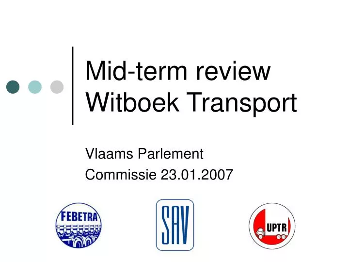 mid term review witboek transport
