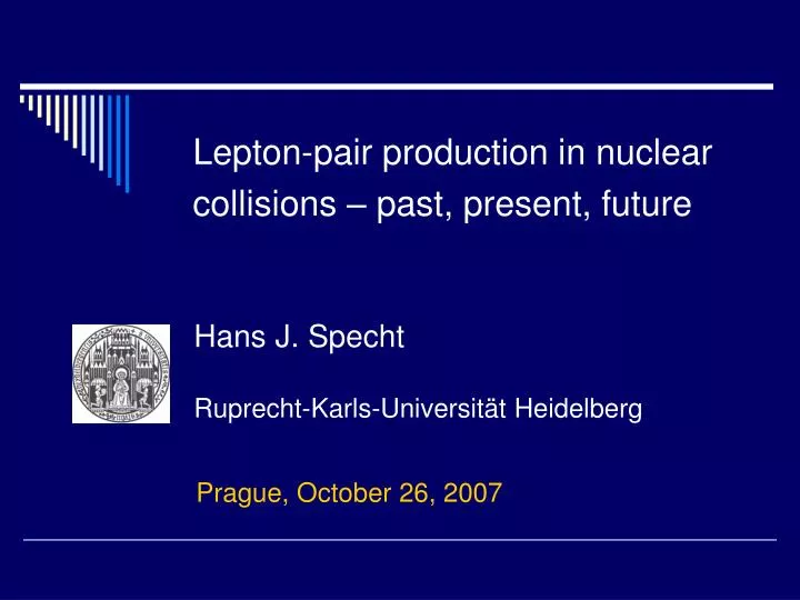lepton pair production in nuclear collisions past present future