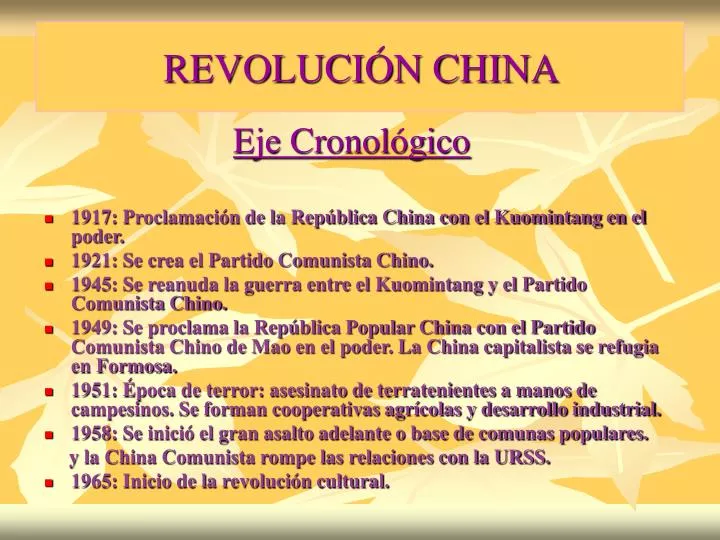 revoluci n china