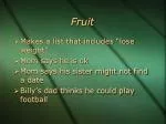 Fruit - slide 1