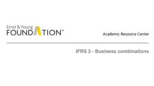 IFRS 3 - Business combinations