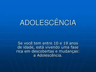 adolesc ncia