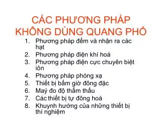 c c ph ng ph p kh ng d ng quang ph