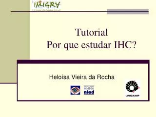 tutorial por que estudar ihc
