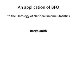 An application of BFO