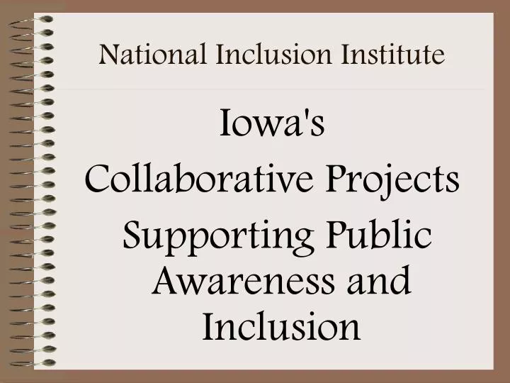 national inclusion institute