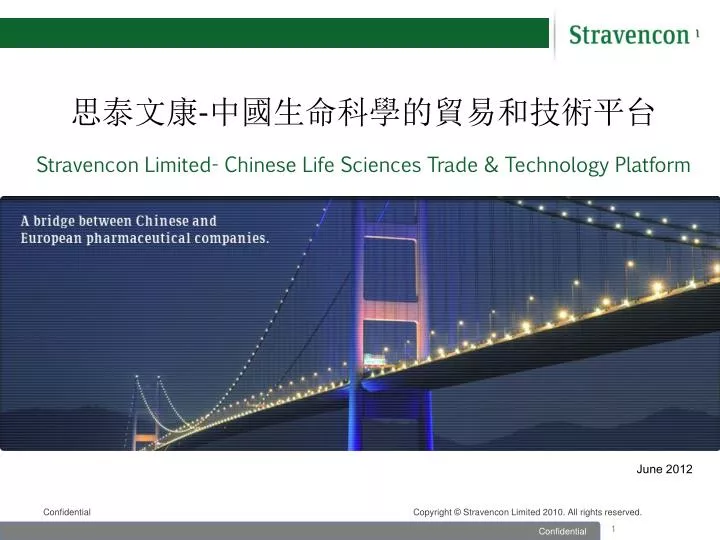 stravencon limited chinese life sciences trade technology platform
