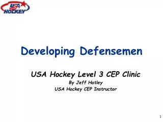 Developing Defensemen